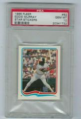 Eddie Murray #65 Baseball Cards 1985 Fleer Star Stickers Prices