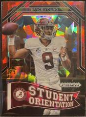 Bryce Young [Red Flash] #SO-1 Football Cards 2023 Panini Prizm Draft Picks Student Orientation Prices