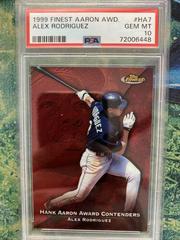 Alex Rodriguez #HA7 Baseball Cards 1999 Finest Aaron Award Prices