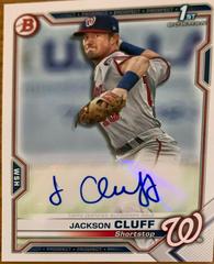 Jackson Cluff Baseball Cards 2021 Bowman Paper Prospects Autographs Prices