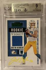 Justin Herbert [Autograph] #RTS-JHE Football Cards 2020 Panini Contenders Rookie Ticket Swatches Prices