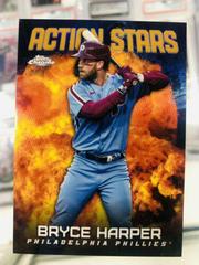 Bryce Harper [Gold] Baseball Cards 2023 Topps Chrome Update Action Stars Prices