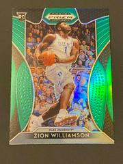 Zion Williamson [Green Prizm] Basketball Cards 2019 Panini Prizm Draft Picks Prices
