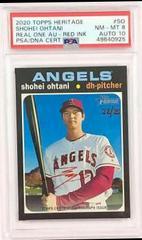 Shohei Ohtani [Red Ink] Baseball Cards 2020 Topps Heritage Real One Autographs Prices