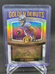 Zay Flowers [White Gold] #GD-9 Football Cards 2023 Panini Gold Standard Golden Debuts Autographs Prices