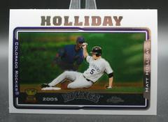 Matt Holliday #136 Baseball Cards 2005 Topps Chrome Prices
