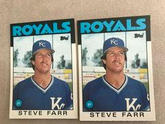 Steve Farr #35T Baseball Cards 1986 Topps Traded Prices