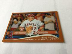 Mike Trout [Orange] #364 Baseball Cards 2014 Topps Prices