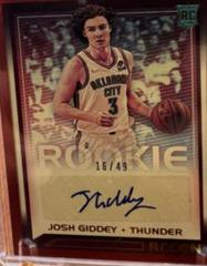 Josh Giddey [Red] Basketball Cards 2021 Panini Recon Rookie Signatures Prices