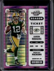 Aaron Rodgers [Purple Pulsar] #23 Football Cards 2022 Panini Contenders Optic Prices