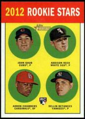 Addison Reed, Adron Chambers, Dellin Betances, John Gaub #54 Baseball Cards 2012 Topps Heritage Prices