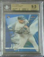 Aaron Judge [Blue Refractor] #2 Baseball Cards 2017 Topps Finest Prices