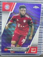 Alphonso Davies [Purple Wave] #82 Soccer Cards 2021 Topps Chrome Bundesliga Prices