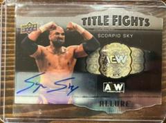 Scorpio Sky [Autograph] Wrestling Cards 2022 Upper Deck Allure AEW Title Fights Prices
