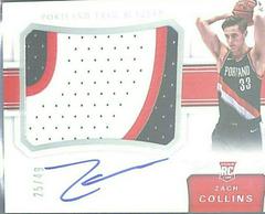 Zach Collins [Patch Autograph] #110 Basketball Cards 2017 Panini National Treasures Prices