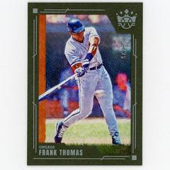 Frank Thomas [Green Frame] Baseball Cards 2022 Panini Diamond Kings Prices