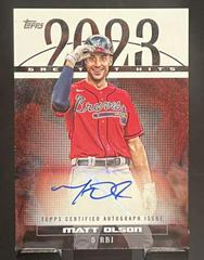 Matt Olson #GHA-MO Baseball Cards 2024 Topps Greatest Hits Autograph Prices