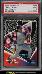 Derek Jeter [Pattern 21] #24A Baseball Cards 1999 Topps Tek Prices