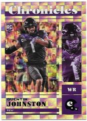 Quentin Johnston [Purple] #3 Football Cards 2023 Panini Chronicles Draft Picks Prices