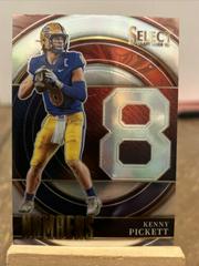 Kenny Pickett [Silver] #SNKP Football Cards 2022 Panini Select Draft Picks Numbers Prices