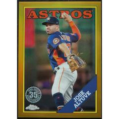 Jose Altuve [Gold] Baseball Cards 2023 Topps Chrome Update 1988 Prices