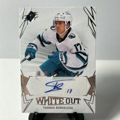 Thomas Bordeleau #WOR-TB Hockey Cards 2022 SPx White Out Rookie Autographs Prices