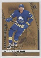 Tage Thompson [Gold] #S-34 Hockey Cards 2022 SP Authentic Spectrum FX Prices