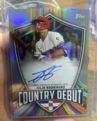 Julio Rodriguez [FoilFractor] #CDA-JRO Baseball Cards 2023 Topps World Classic Country Debut Autographs Prices