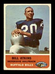 Bill Atkins Football Cards 1962 Fleer Prices