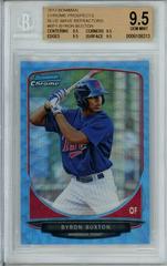 Byron Buxton [Blue Wave Refractor] Baseball Cards 2013 Bowman Chrome Prospect Prices