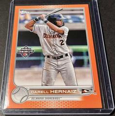 Darell Hernaiz [Orange] Baseball Cards 2022 Topps Pro Debut Prices