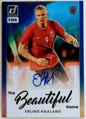 Erling Haaland [Blue] #BA-EH Soccer Cards 2022 Panini Donruss Beautiful Game Autographs Prices