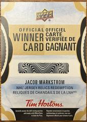 Jacob Markstrom Hockey Cards 2023 Upper Deck Tim Hortons NHL Jersey Relics Redemption Prices
