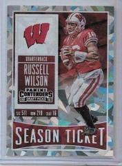 Russell Wilson [Cracked Ice] #87 Football Cards 2016 Panini Contenders Draft Picks Prices