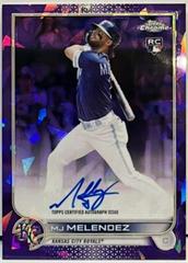 MJ Melendez [Purple] Baseball Cards 2022 Topps Chrome Update Sapphire Rookie Autographs Prices