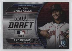 Nazzan Zanetello [Refractor] #BDN-1 Baseball Cards 2023 Bowman Draft Night Prices