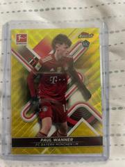 Paul Wanner [Yellow Wave] Soccer Cards 2021 Topps Finest Bundesliga Prices