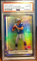 Matthew Stafford [Pigskin Gold Refractor] #100 Football Cards 2009 Topps Finest Prices