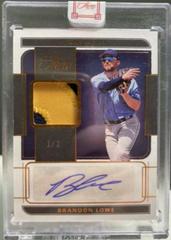 Brandon Lowe [Bases Loaded] #AJ-BL Baseball Cards 2022 Panini Three and Two Autograph Jerseys Prices