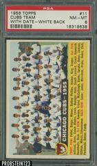 Cubs Team [With Date White Back] #11 Baseball Cards 1956 Topps Prices