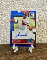 Joan Adon [Red] #RRS-AD Baseball Cards 2022 Panini Donruss Optic Rated Rookie Signatures Prices