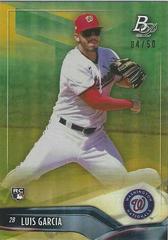 Luis Garcia [Gold] Baseball Cards 2021 Bowman Platinum Prices