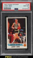 Larry Bird #135 Basketball Cards 1990 Panini Sticker Prices