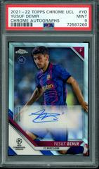 Yusuf Demir [Red Wave Refractor] Soccer Cards 2021 Topps Chrome UEFA Champions League Autographs Prices