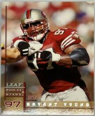 Bryant Young [Lineup Card] #4 Football Cards 1998 Leaf Rookies & Stars Prices