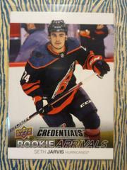 Seth Jarvis #RA-16 Hockey Cards 2021 Upper Deck Credentials Rookie Arrivals Prices