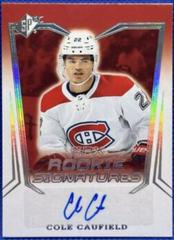 Cole Caufield #SPXR-CC Hockey Cards 2021 SPx Rookie Signatures Prices