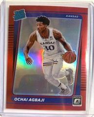 Ochai Agbaji [Red] #20 Basketball Cards 2022 Panini Chronicles Draft Picks Prices