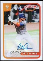Pete Alonso [Autograph] #708-A Baseball Cards 2020 Topps Total Prices