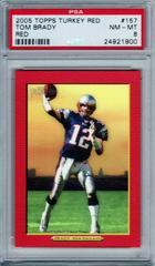 Tom Brady [Red] #157 Football Cards 2005 Topps Turkey Red Prices